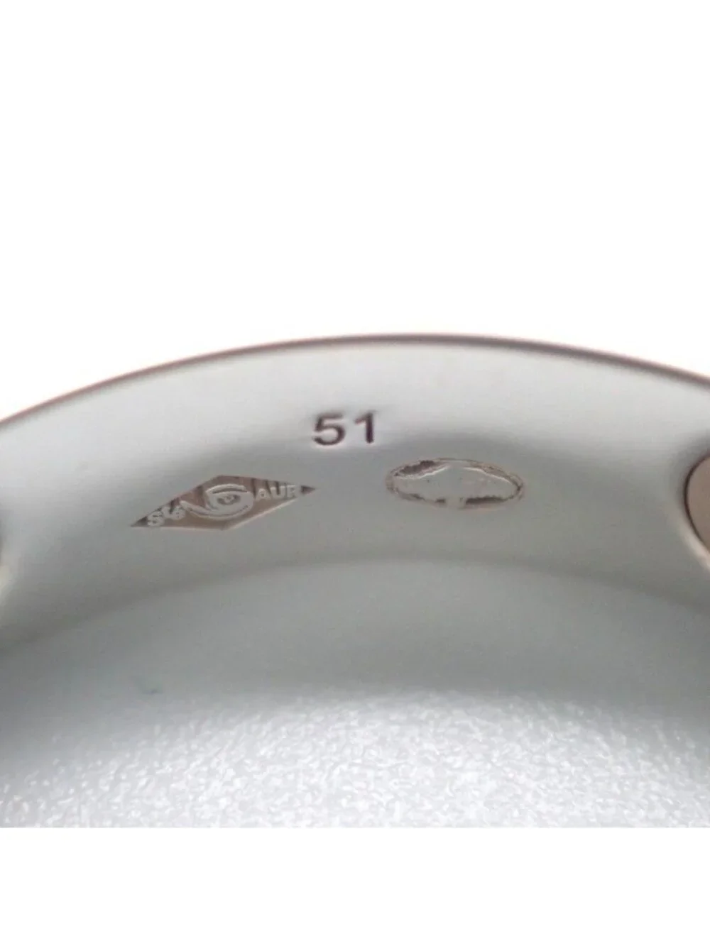 Hermes Crew Doe B Ring Included 18k Pink Gold 925 Sterling Silver